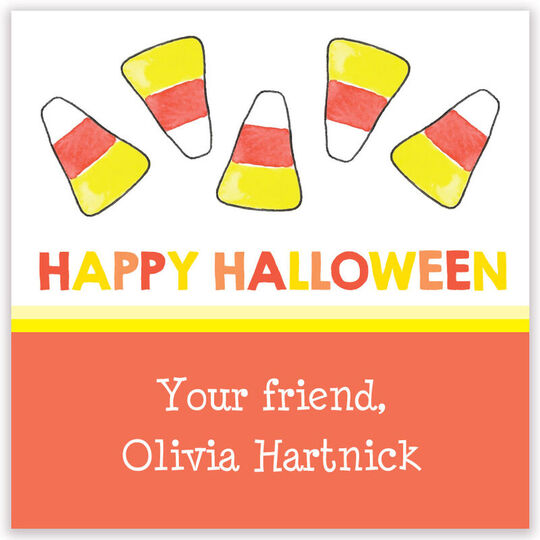 Candy Corn Gift Stickers